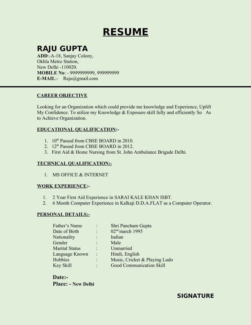 20+ Computer Operator Resume CV Templates in Word (.docx)