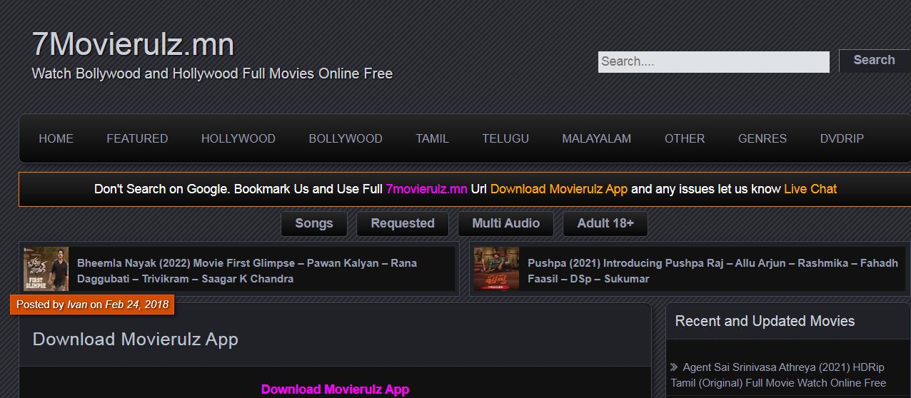 MovieRulz App Watch HD Bollywood, Hollywood Movies APK Download for