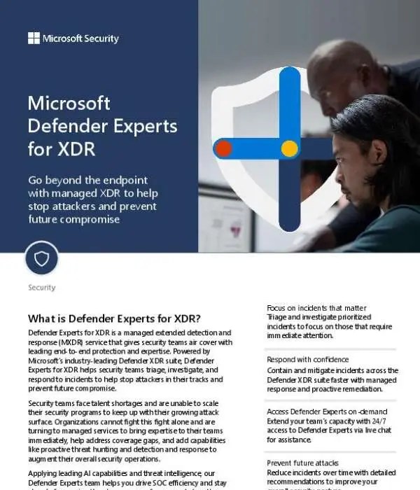 Microsoft Defender Experts for XDR Tech Hero