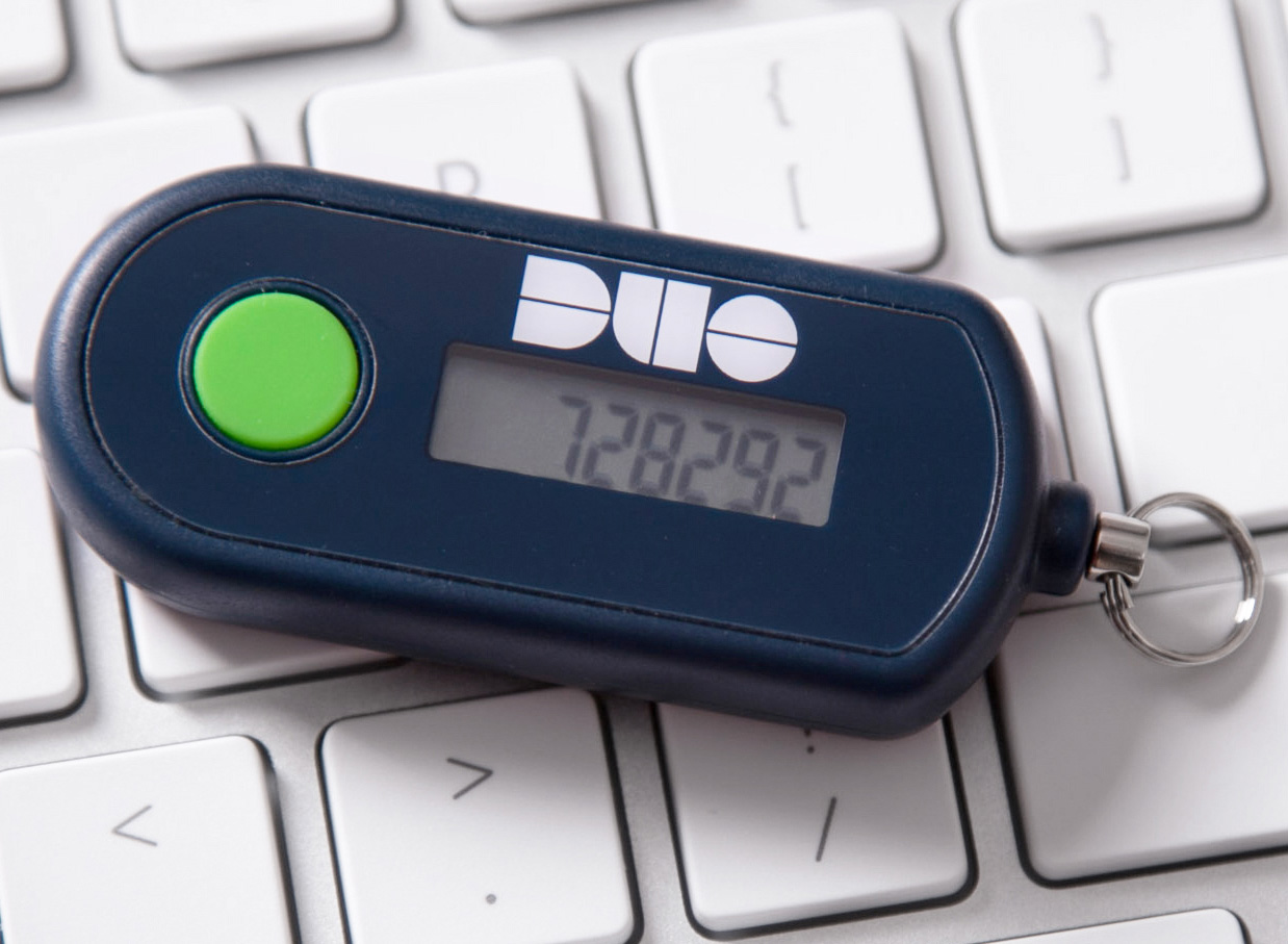 About singlebutton hardware tokens for TwoStep Login (Duo)