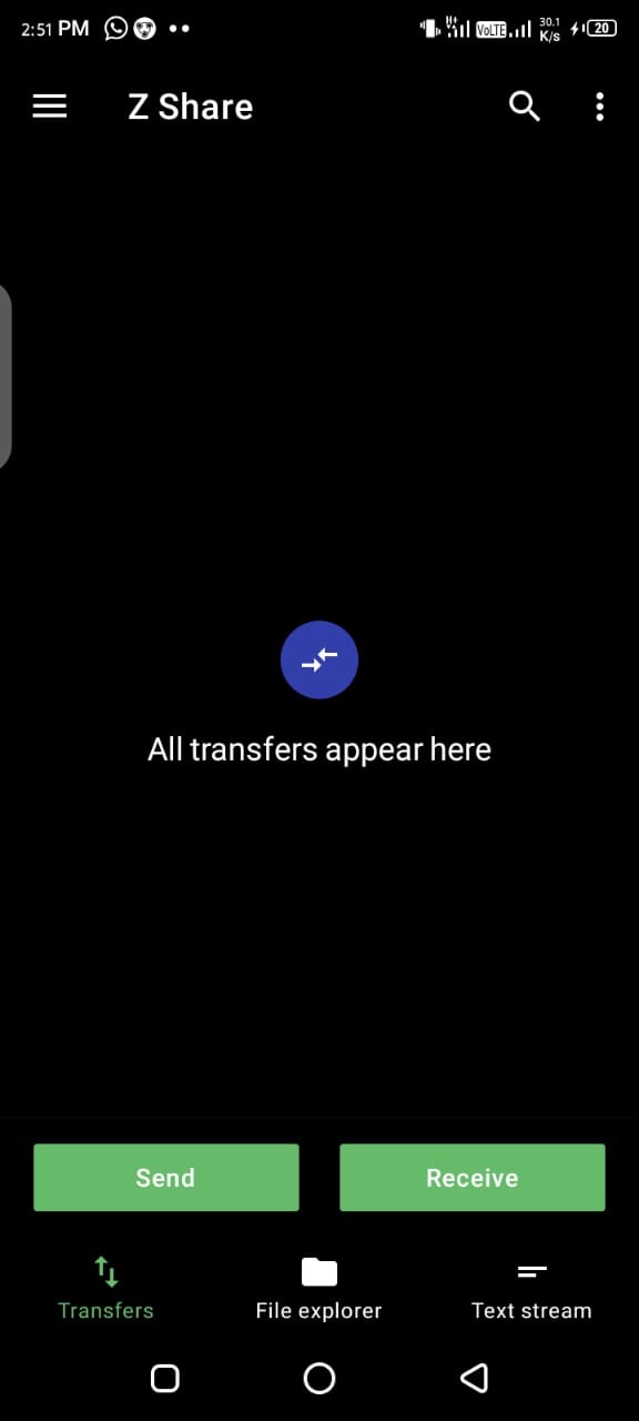Z Share file transfer
