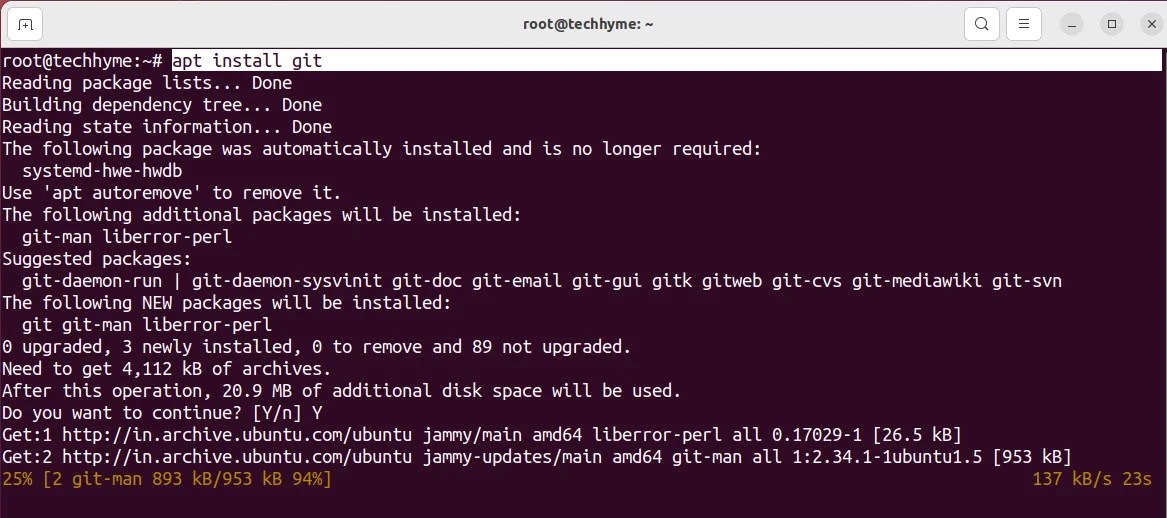 How To Install Git on Ubuntu Linux Tech Hyme