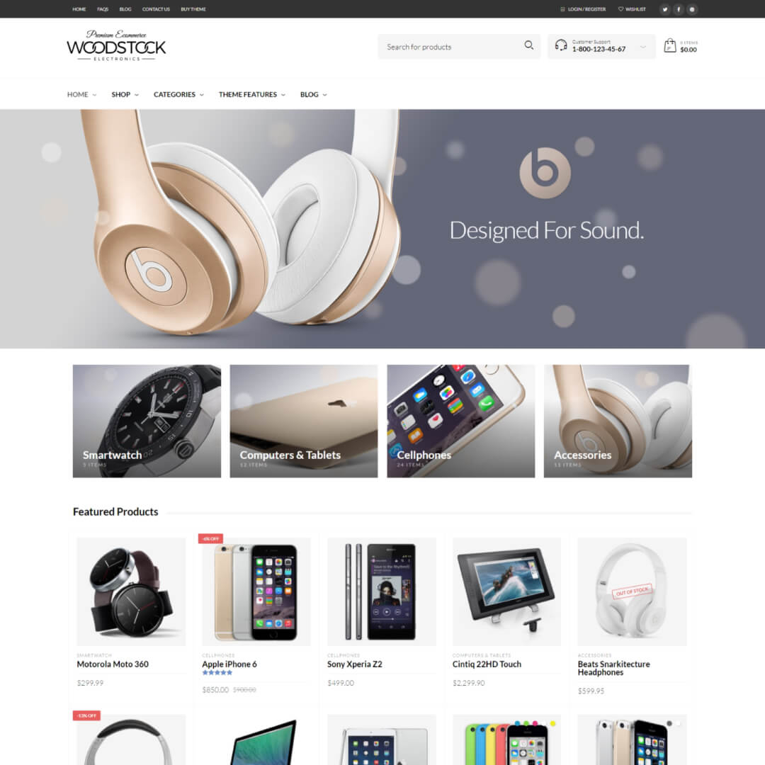 20 Best Themes for Electronics Store WordPress Themes & site Templates