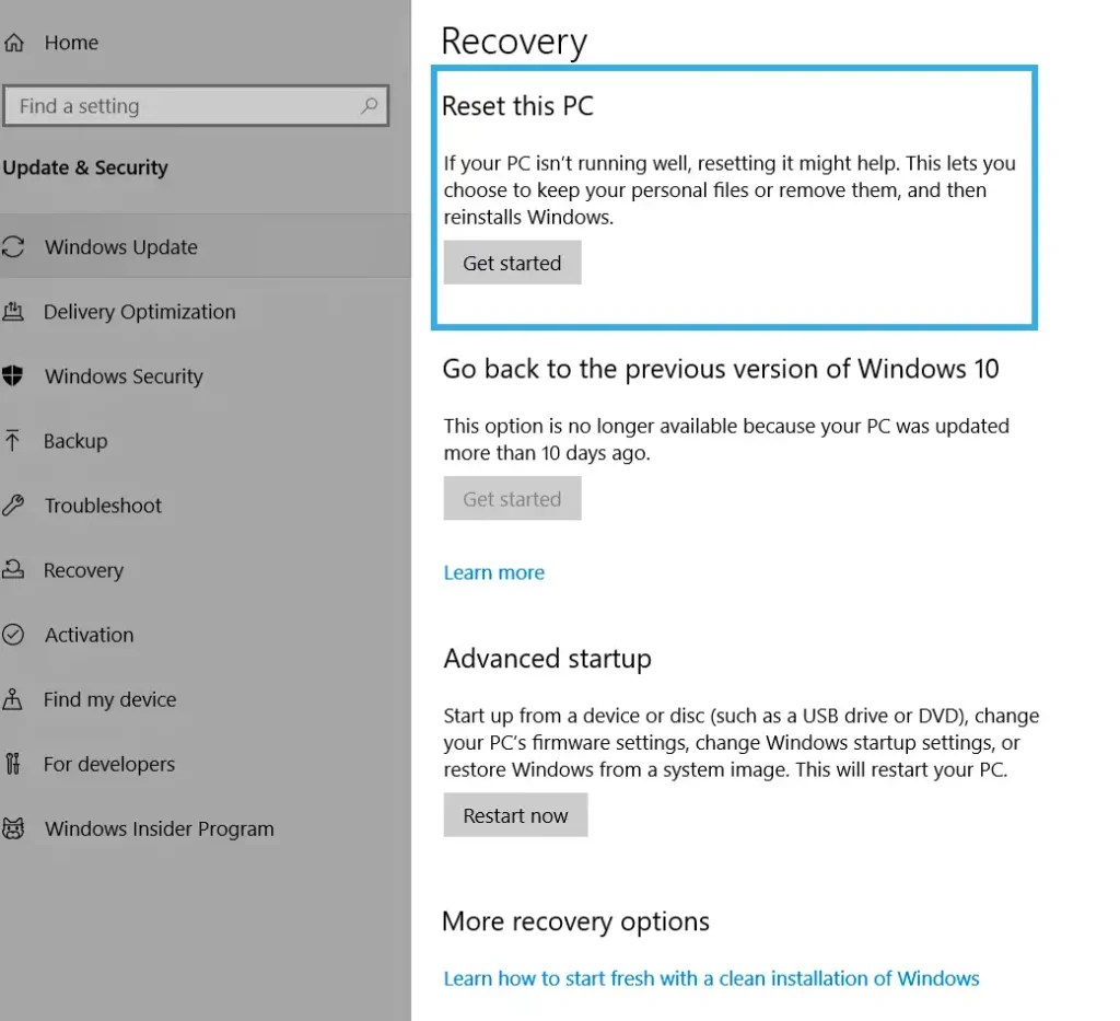 How to Factory Reset Windows 10 and Why It's Important TechieBug
