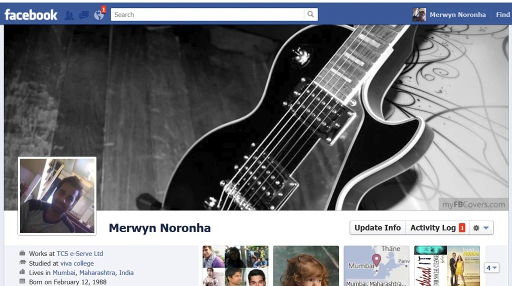 How to add cover page on Facebook Timeline