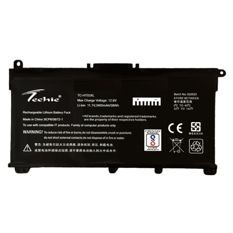 Techie Laptop Battery For HP HT03XL 3400mAh 3Cell For Pavilion 17
