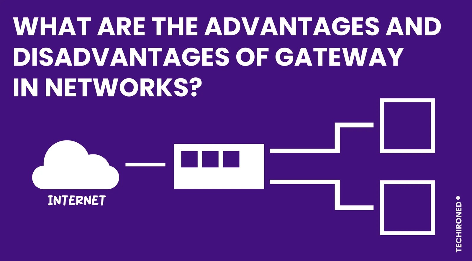 What are the Advantages and Disadvantages of Gateway in Networks? Techironed