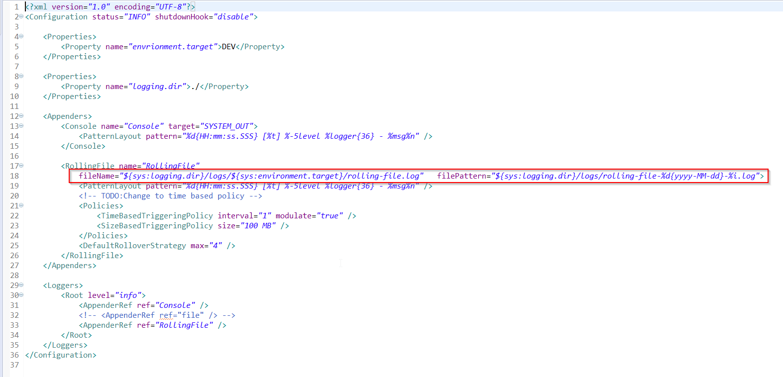 Unable to invoke factory method in class class org apache logging log4j core appender