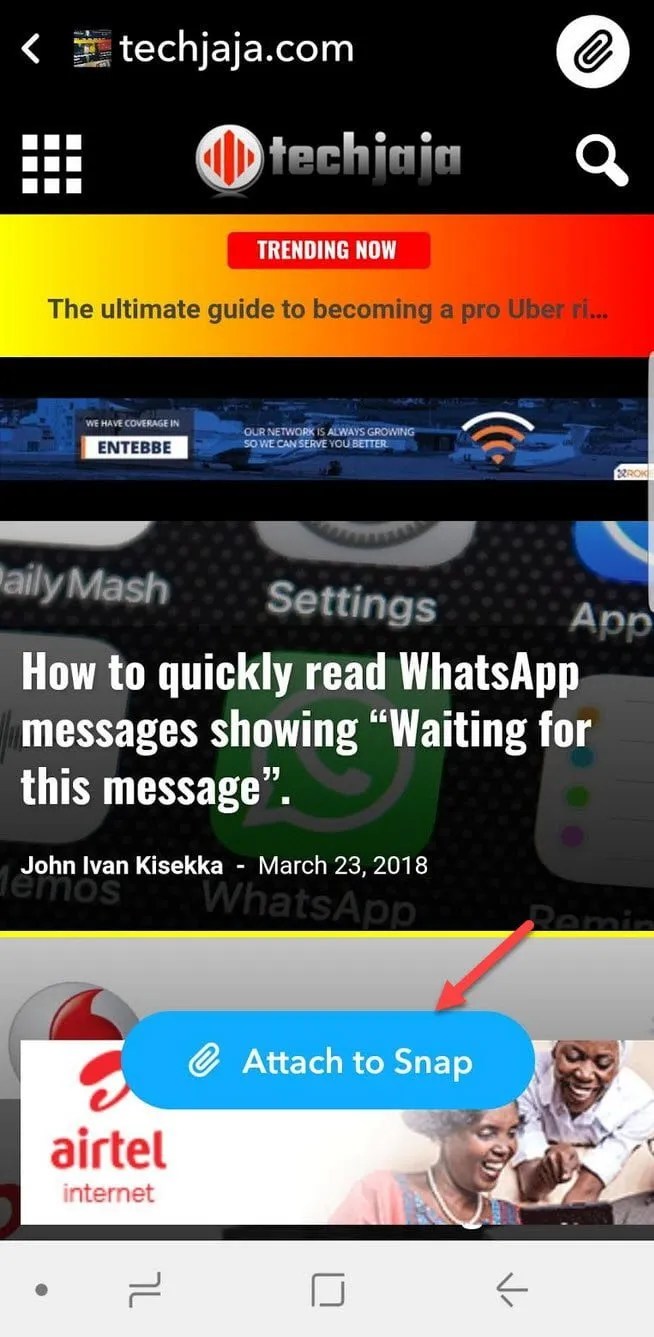How to add a Swipe up link to your Snapchat Story Techjaja