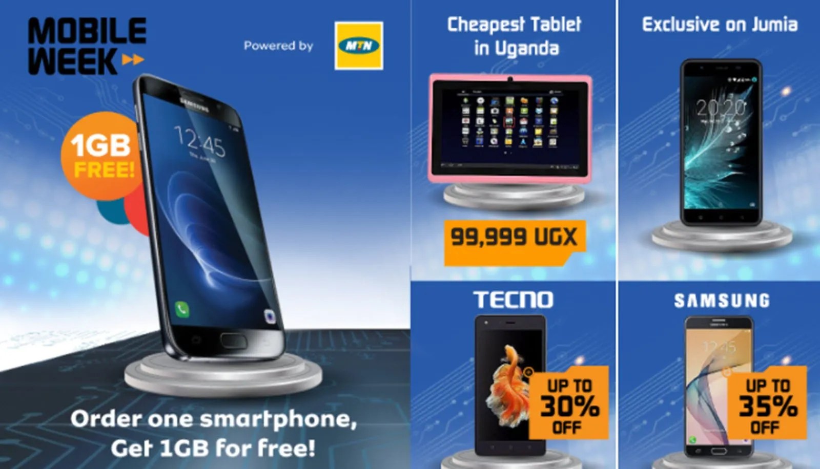 Uganda's biggest mobile discounts week is on as Jumia lists new