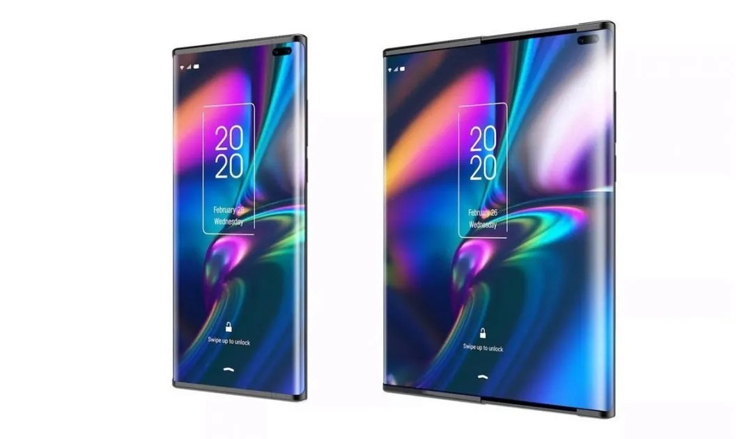 This is a prototype expandable phone with slideout display Techjaja