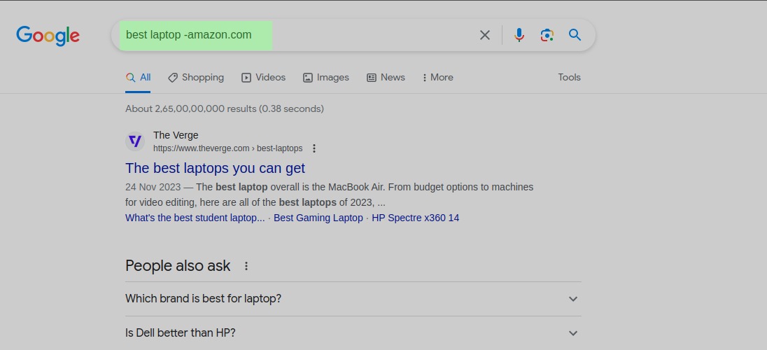 How To Exclude Words From Google Search Results?