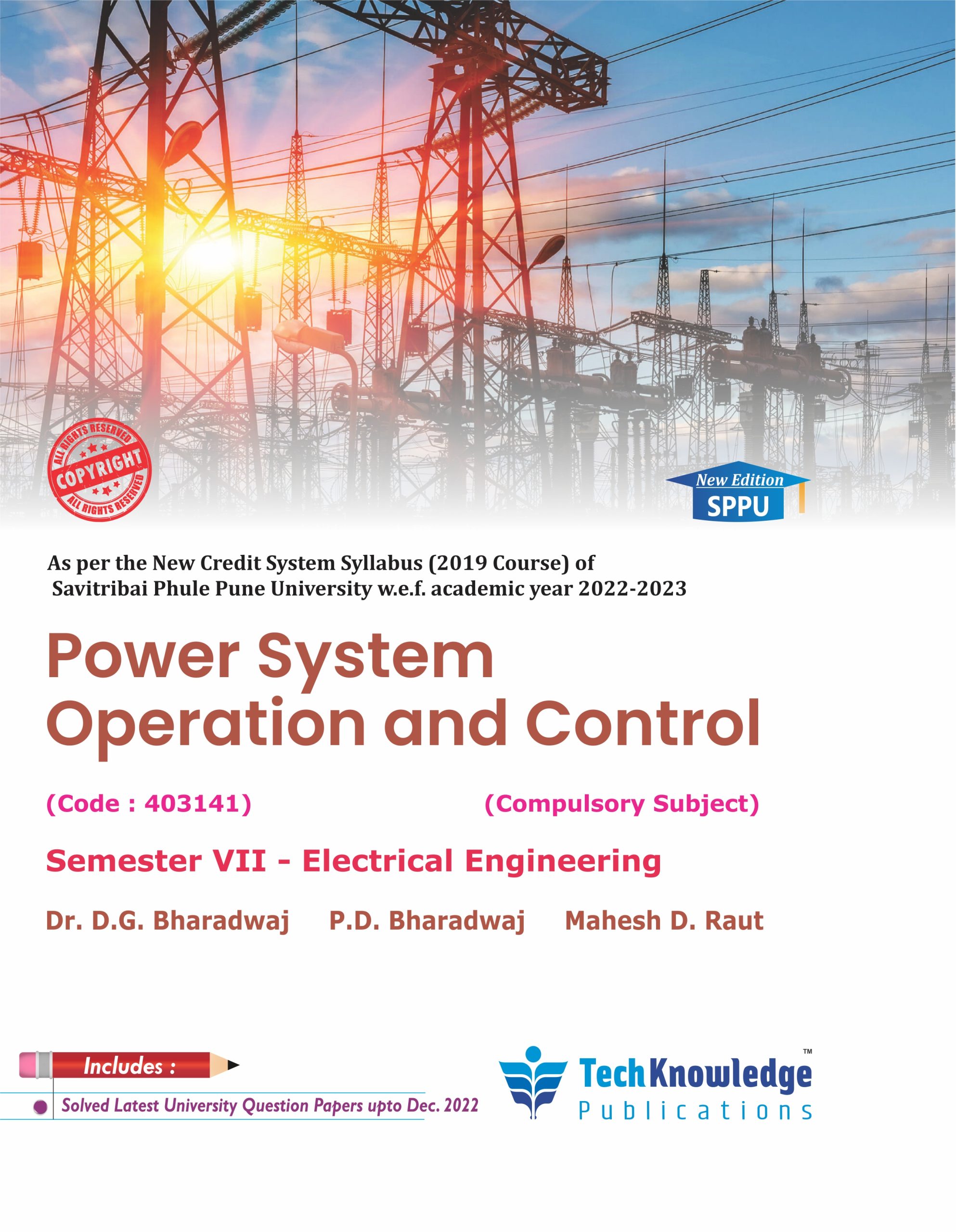 Power System Operation and Control Techknowledge Publications