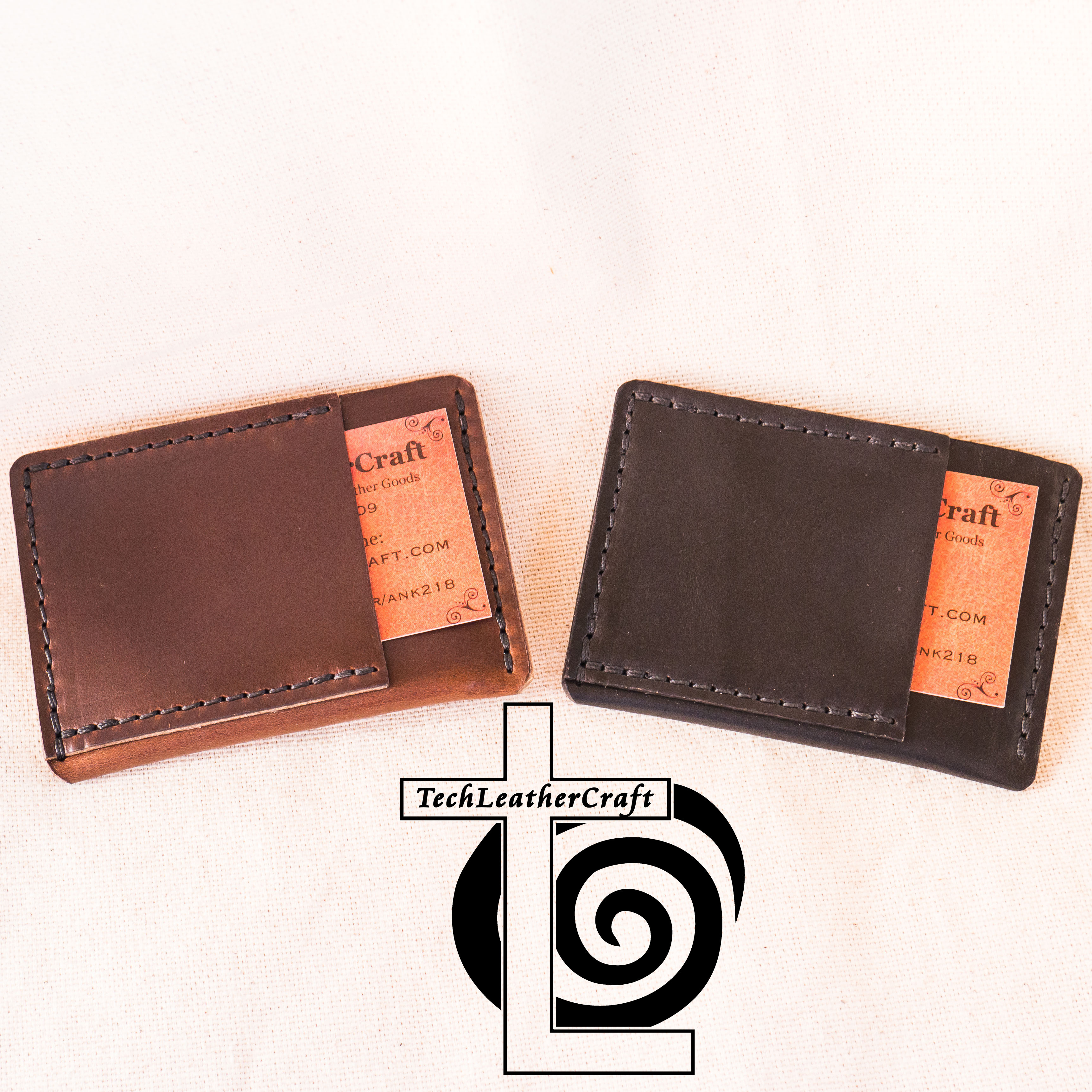 Ultra Slim Wallet Horween Leather TechLeatherCraft (LeatherCraft209)