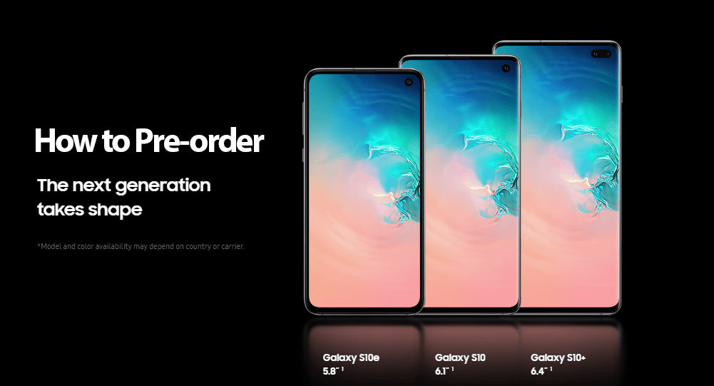 How to PreOrder Samsung Galaxy S10 Smartphones in Nepal?