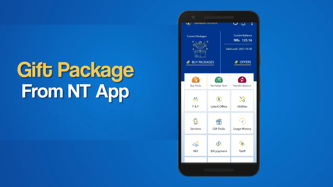 NT App Now Send Gift Packs Via Nepal App