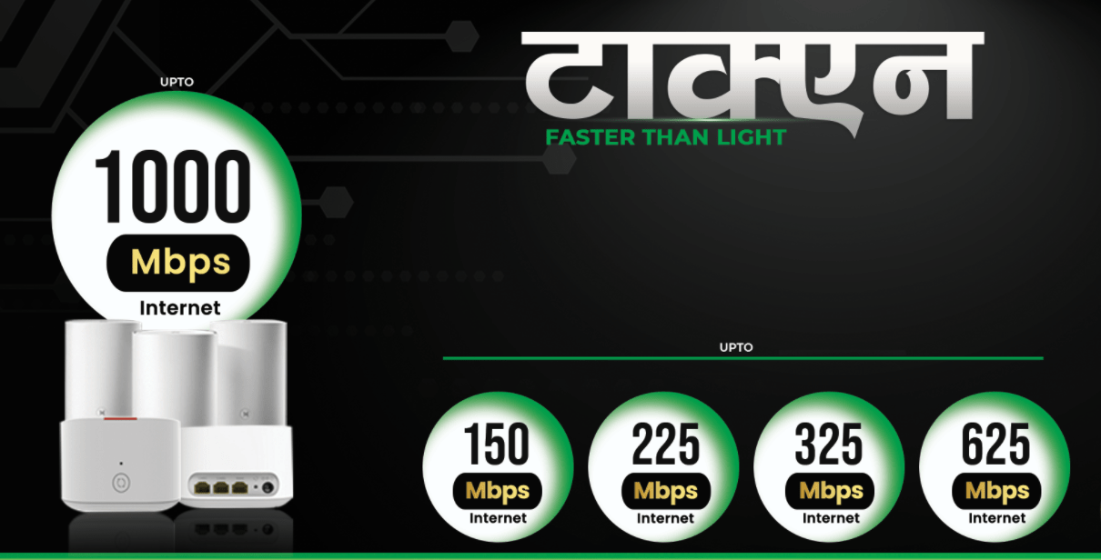 Classic Tech Tachyon Price in Nepal 1Gbps, 625, 225, 150 Mbps
