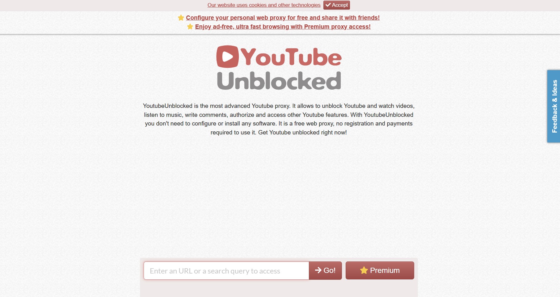 5 Free Proxy sites to Unblock YouTube Videos