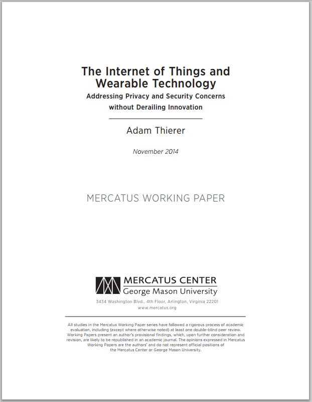 New Paper on Privacy & Security Implications of the of Things