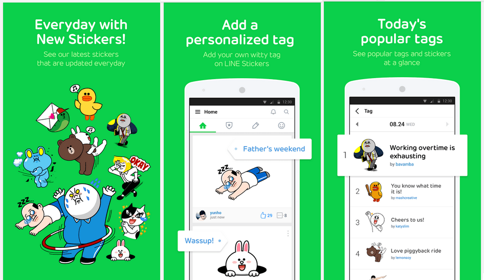 Line launches Line Stickers, app for tagging and sharing stickers publicly
