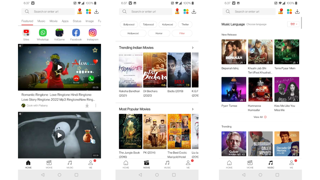 VidMate An app to stream or download videos and music