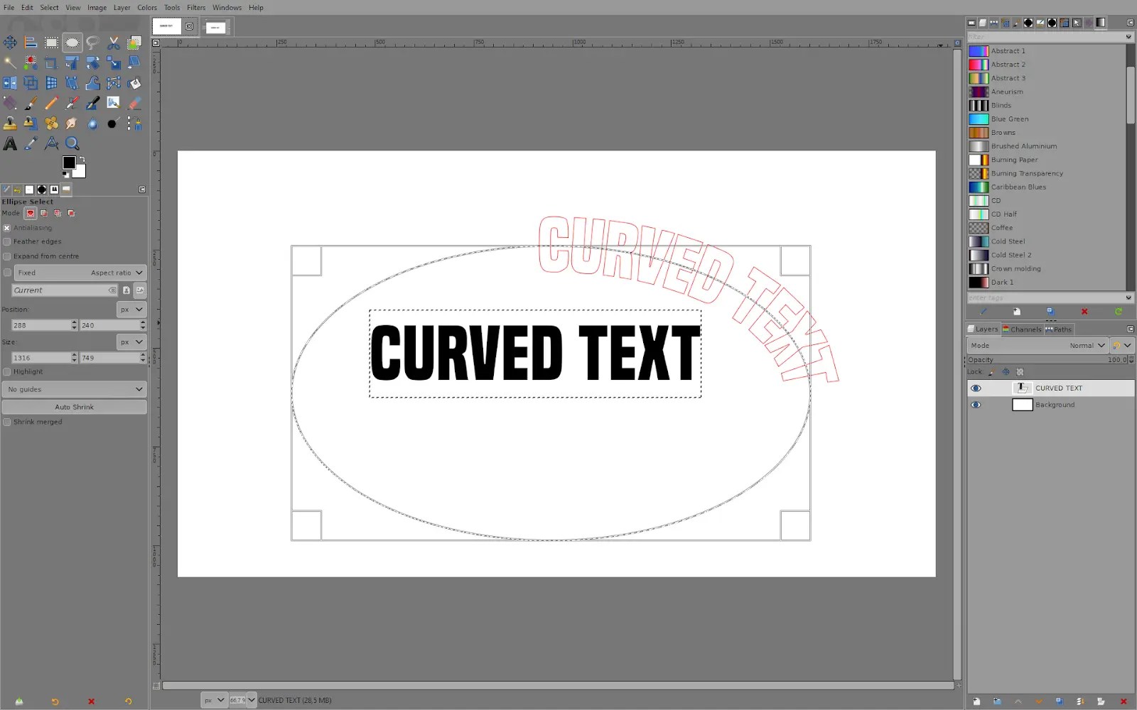 How to Curve Text in GIMP Tech Lounge