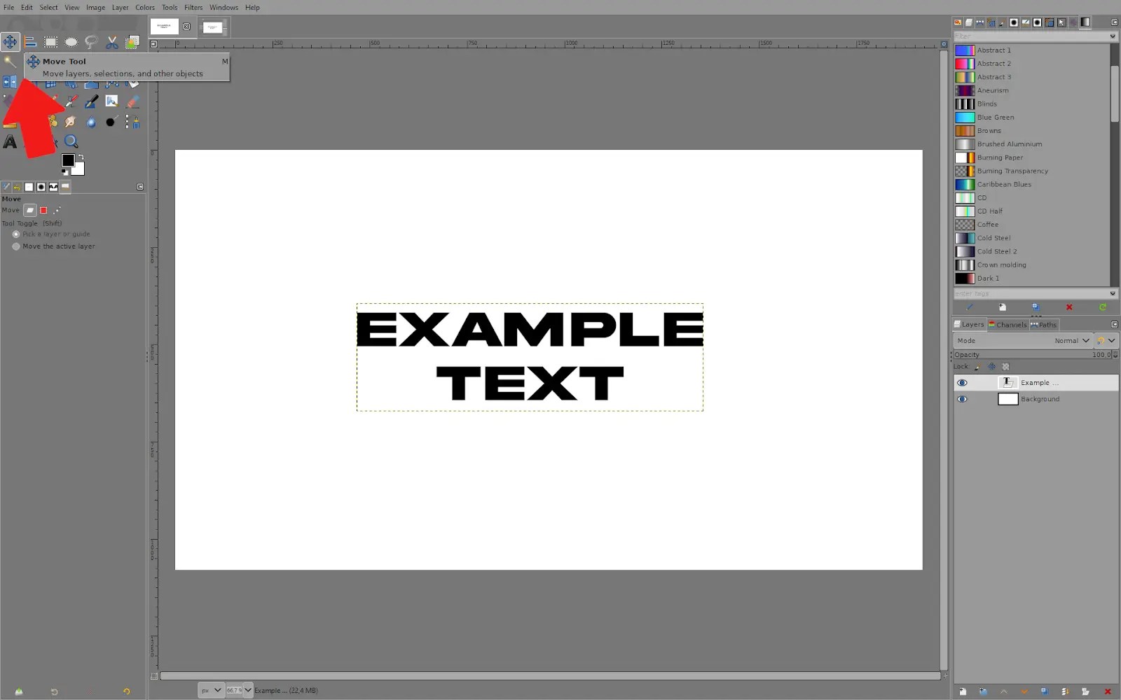 How to Move Text in GIMP Tech Lounge