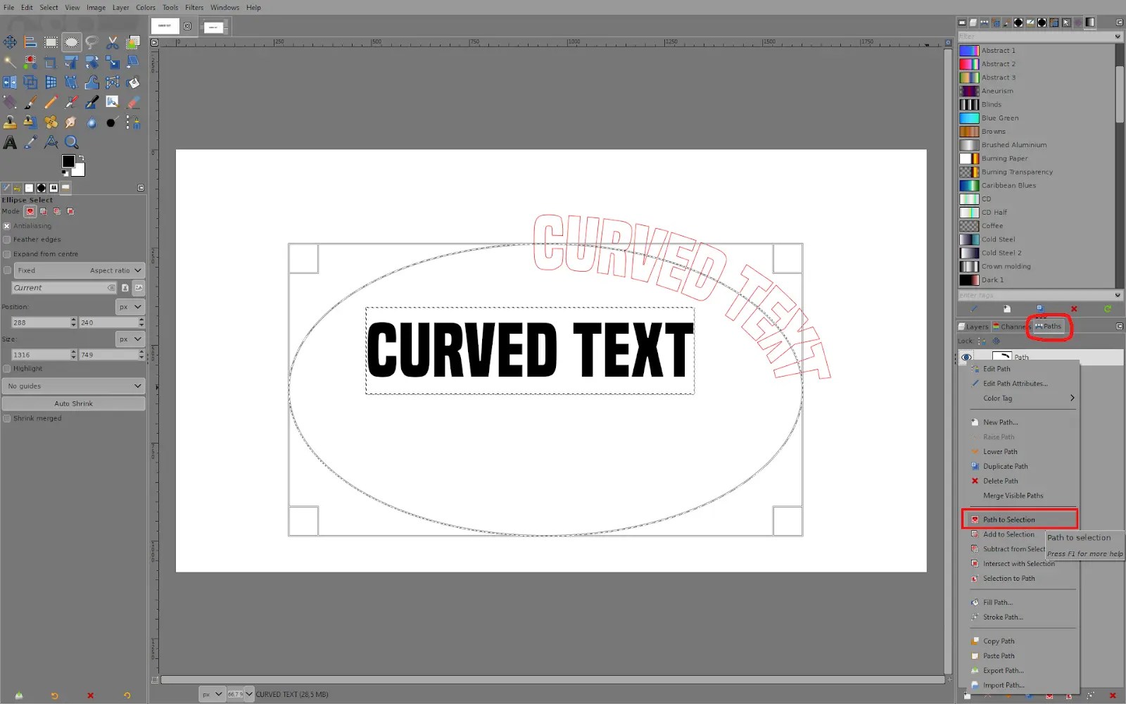 How to Curve Text in GIMP Tech Lounge