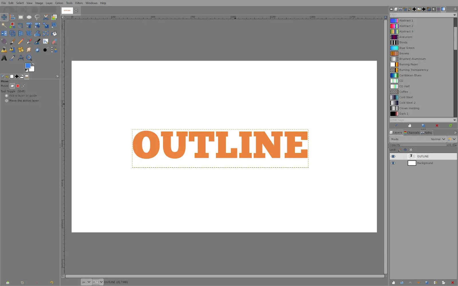 How to Outline Text in GIMP Tech Lounge