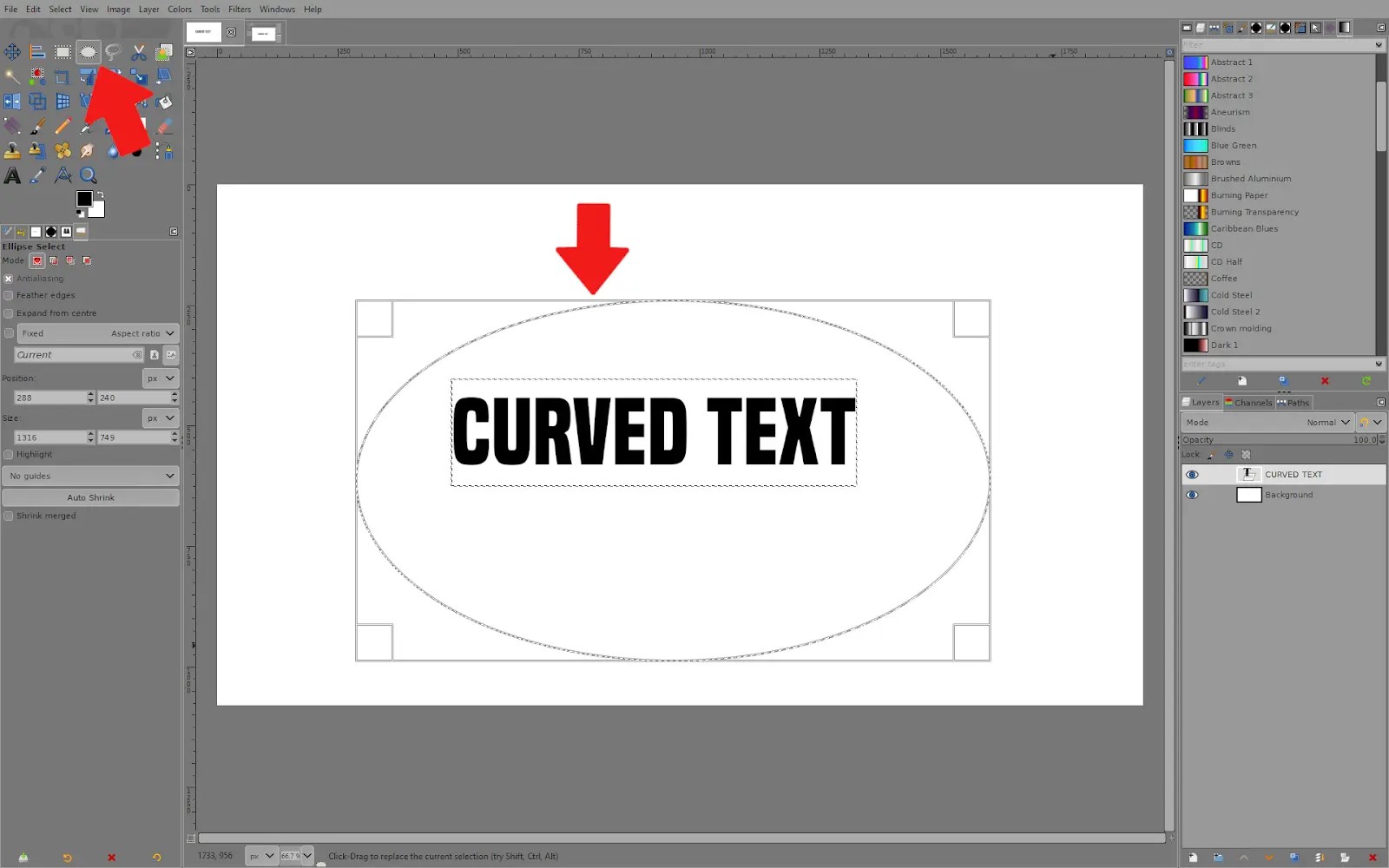 How to Curve Text in GIMP Tech Lounge
