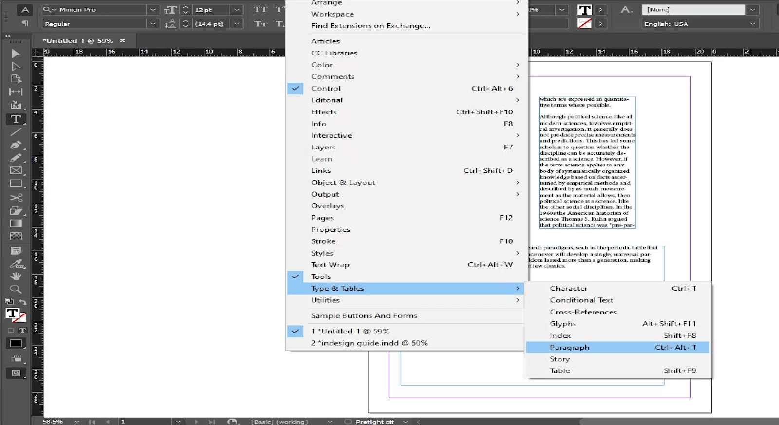 How to Turn Off Hyphens in InDesign Tech Lounge