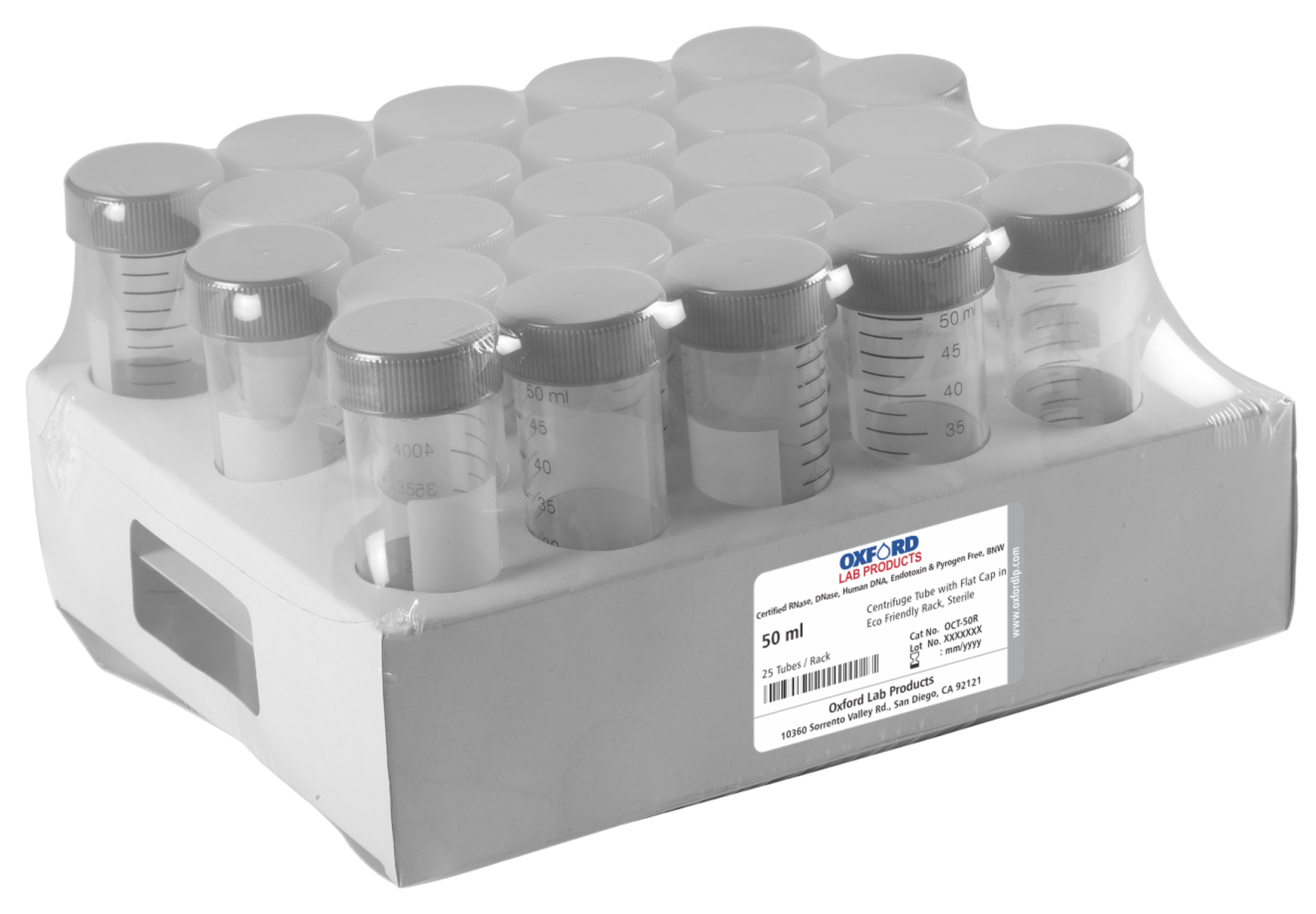 Oxford 50 mL centrifuge tubes Techmate