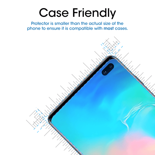 amFilm Samsung Galaxy S10 Plus Screen Protector Ultra Glass 2Pack TechMatte