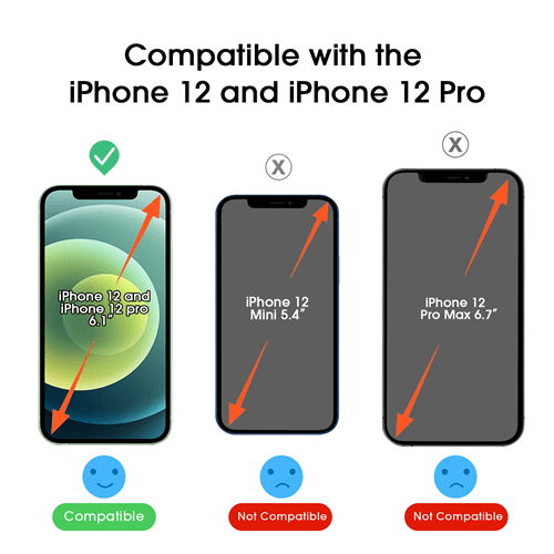 amFilm iPhone 12 & iPhone 12 Pro Glass Screen Protector 2Pack