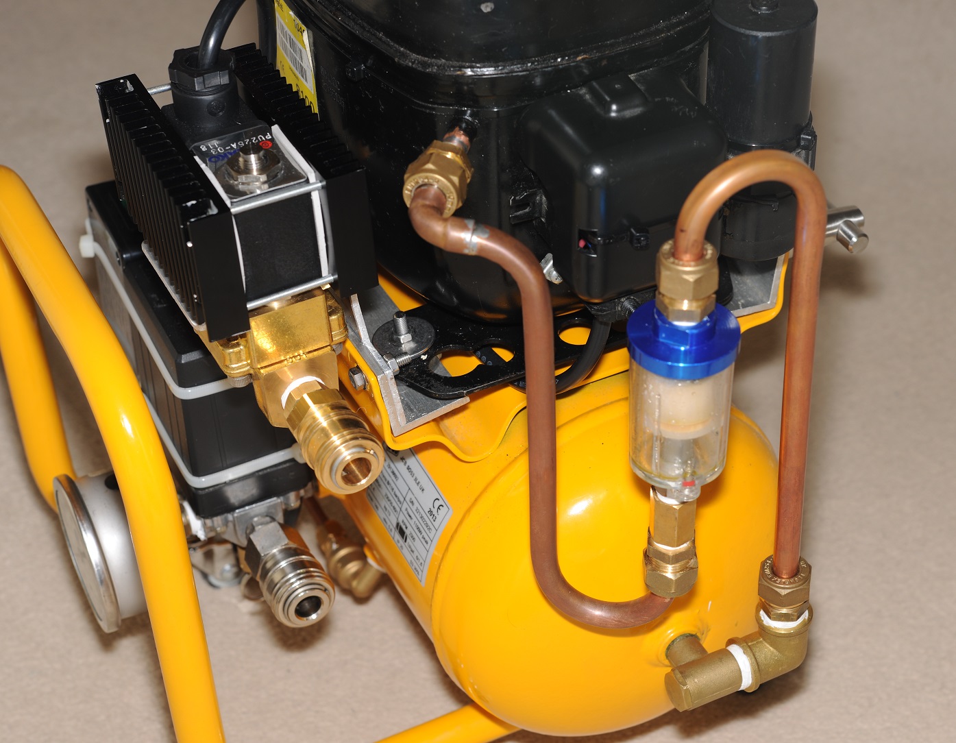 Building a Fridge compressor Air compressor Matt's Tech Pages