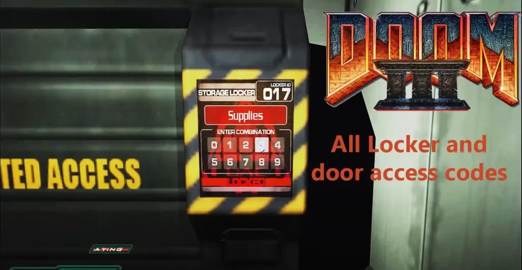 Doom 3 Locker Codes (2022) New codes to quickbeat the game