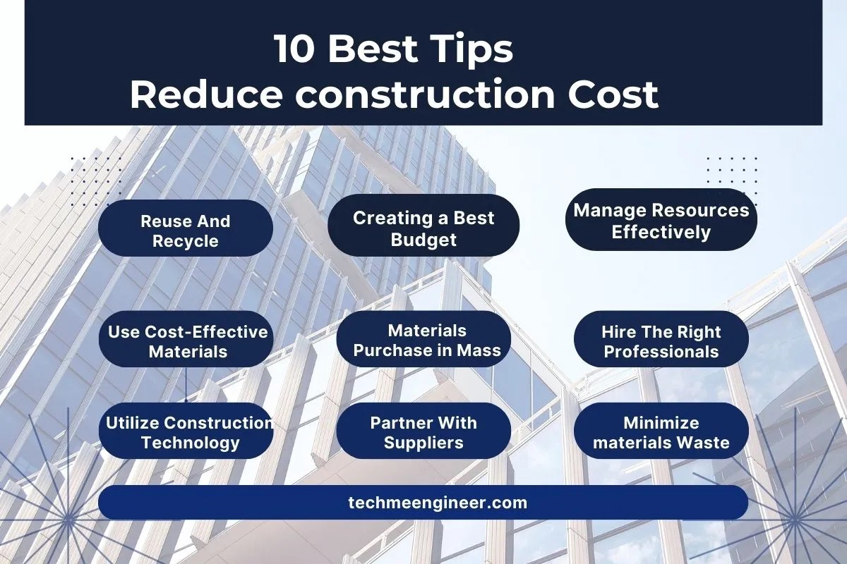 Top 10 Best Tips To Reduce Construction Cost [updated 2024]
