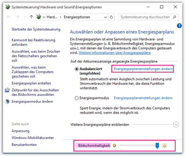 Windows 10 Helligkeit des Bildschirms einstellen TechMixx