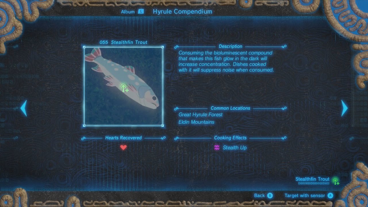 Botw Stealthfin Trout Where To FInd { Video & images }