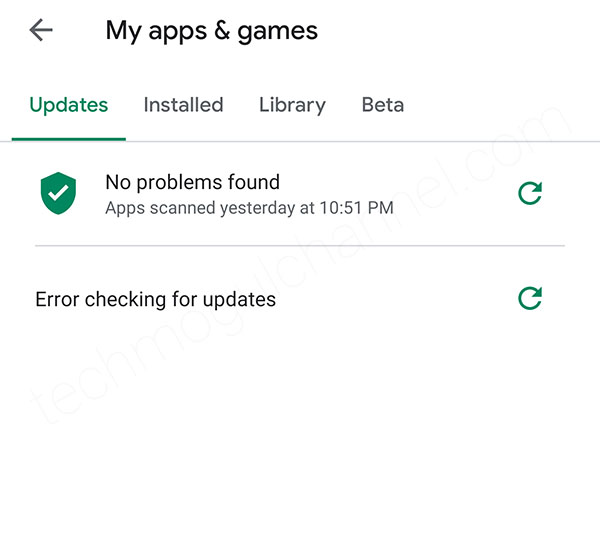 Tutorial Howto Fix Google Play Store "Error Checking for