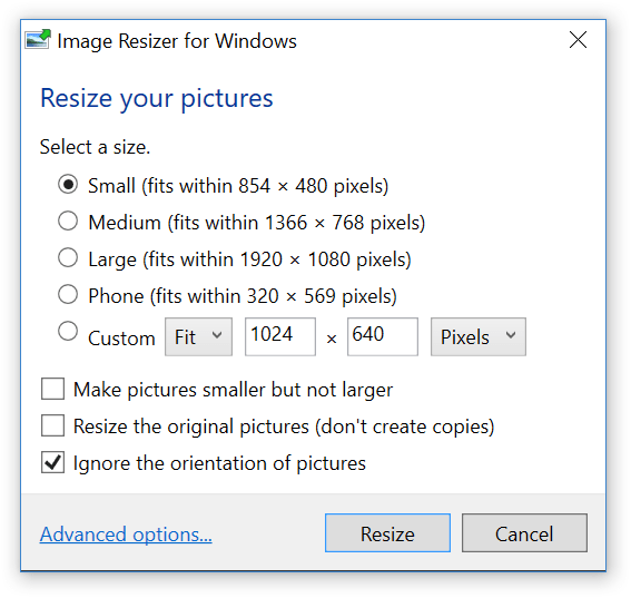 Quickly Resize Images on Windows with a RightClick Technastic