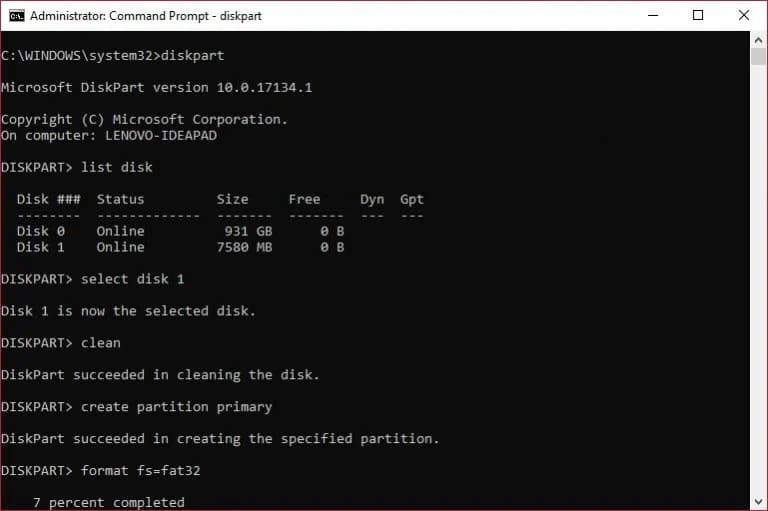 How to Format USB Drive on Windows 10 Using Command Prompt Technastic