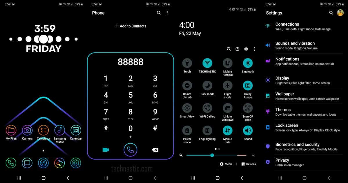 30 Best Samsung Themes in 2020 One UI 2 Dark Themes