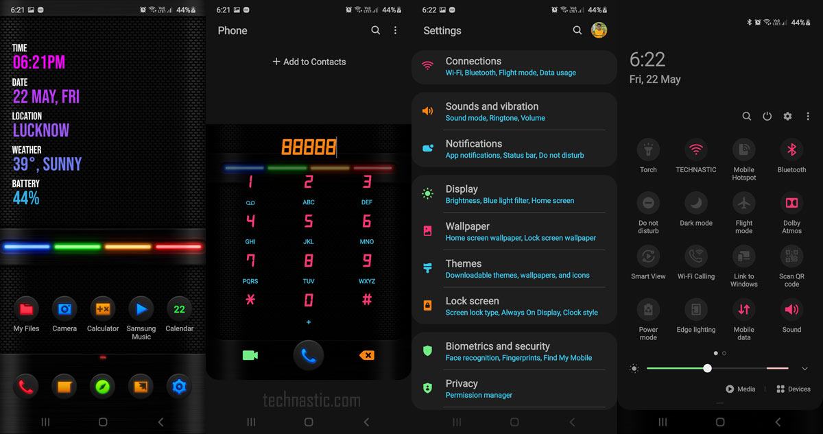 30 Best Samsung Themes in 2020 One UI 2 Dark Themes