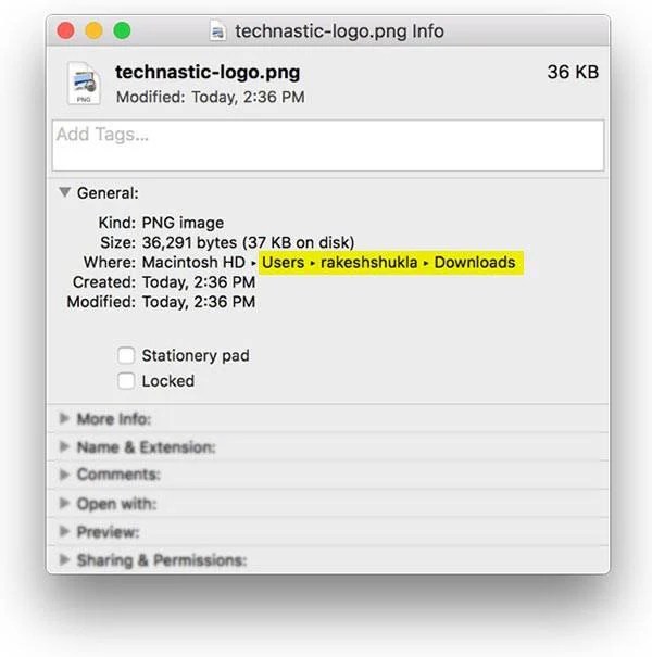 5 Ways to Find and Copy File or Folder Path on Mac OS X Technastic