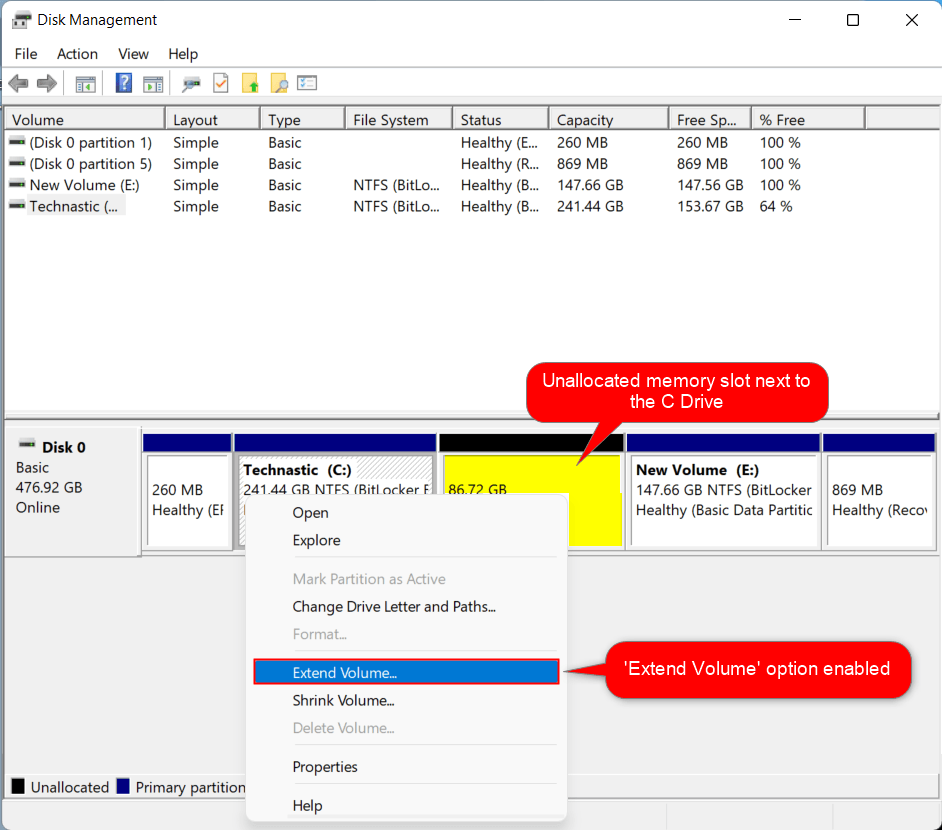 How to Partition C Drive in Windows 10 & 11 without Formatting