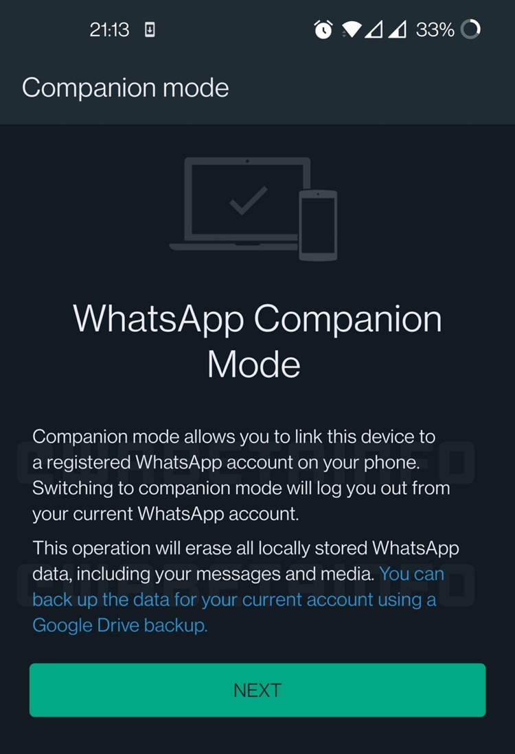 WhatsApp Companion mode in development that will allow you to link two