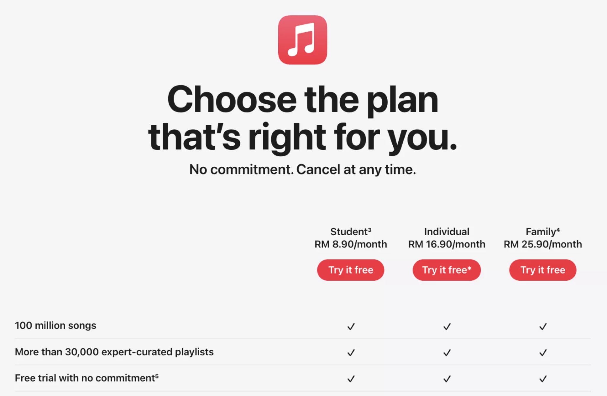 Apple raises the prices of its TV+, Music and One subscriptions by up to RM10/month TechNave