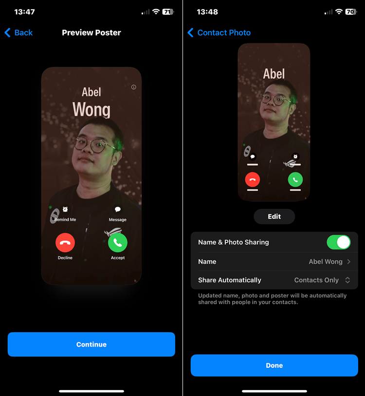 iOS 17 Here's how to find & create your very first Contact Poster on