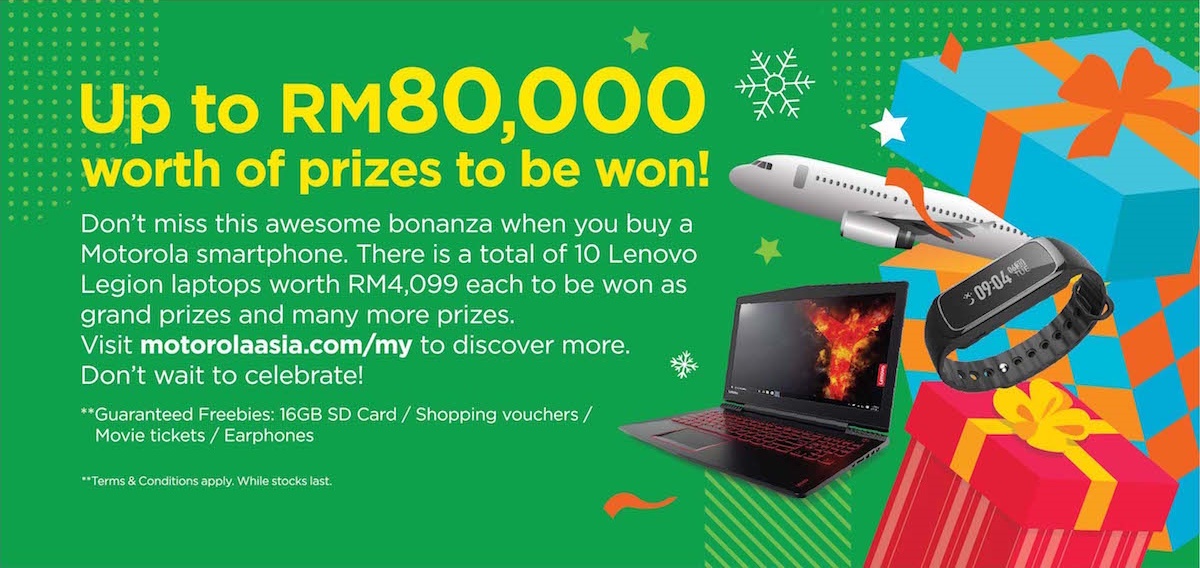 Verizon Motorola Sales Christmas Hello Christmas! Stand a chance to win over RM80,000 of prizes from